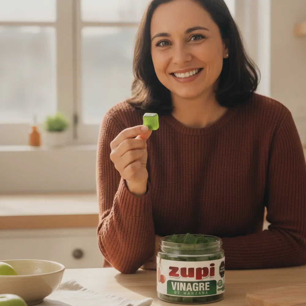 Zupi Gomitas de Vinagre de Manzana 🍎 Sin Azúcar y Sin Sabor Fuerte