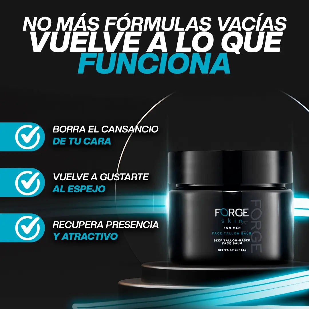 Forge Skin: Proyecta tu mejor versión y elimina el rastro del cansancio en tu rostro.
