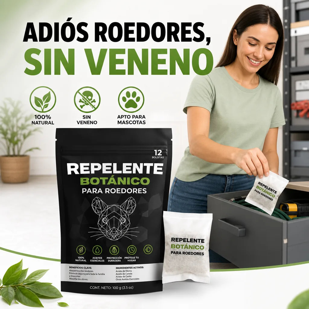 Trigem Repelente Botánico para Roedores 🐁 Sin Veneno y Sin Riesgo