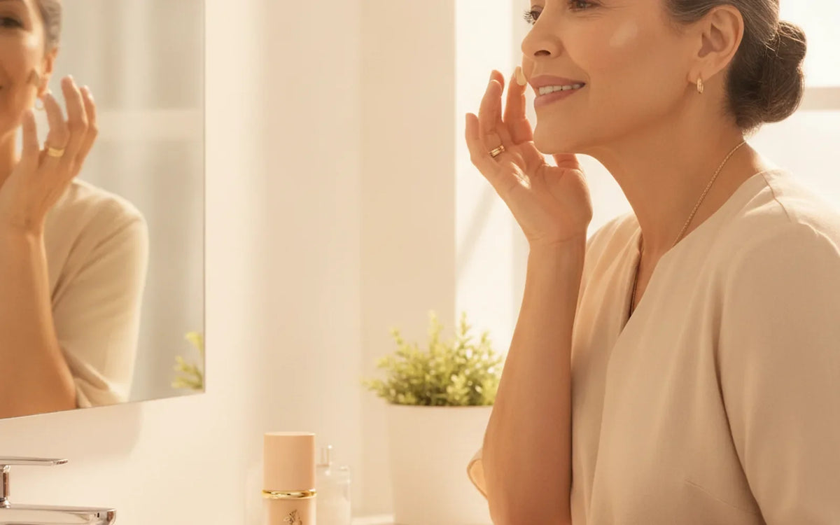 Forever Bloom Biomimic® Foundation FPS 50 ✨ Se Adapta a tu Tono en Segundos