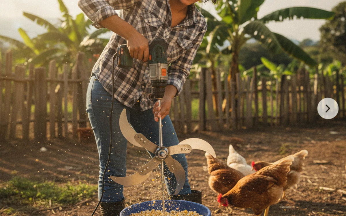 Picadora Express para Taladro ⚡ Pica Verduras y Hierba en Segundos