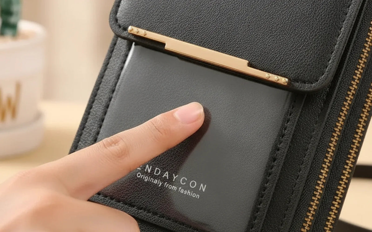 ENDAYCON Bolso Cruzado con Ventana Táctil 📱 para tu Celular