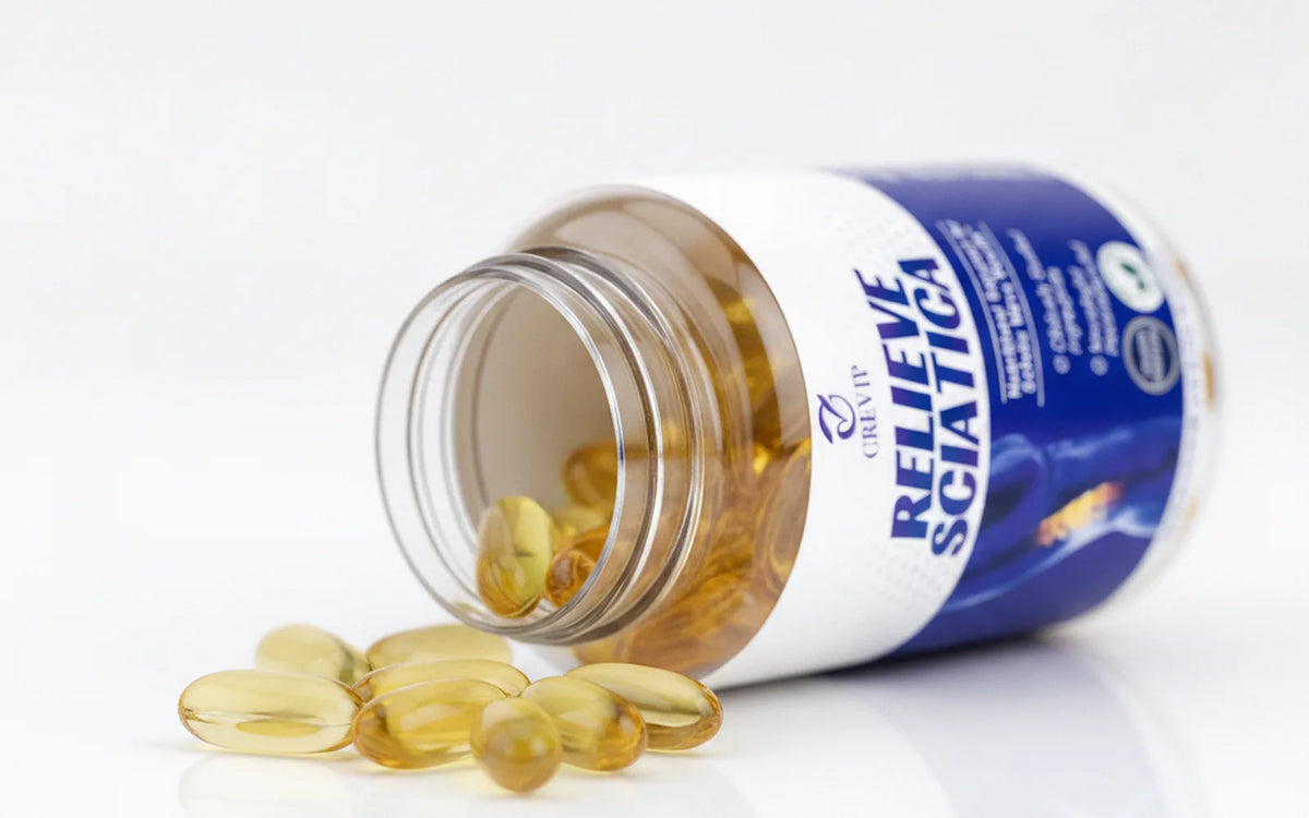 GREVIP Relieve Sciatica 💊 Apoyo Nervio Ciático x120 Cápsulas