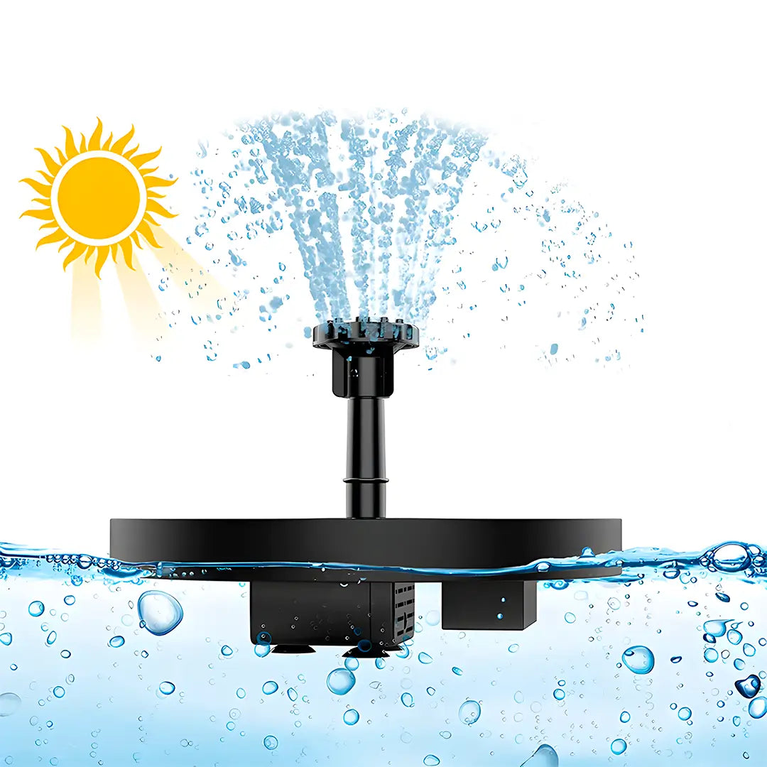 Bomba De Fuente Solar: Atrae aves y llena de luz tus noches con la decoración ecológica más vendida.