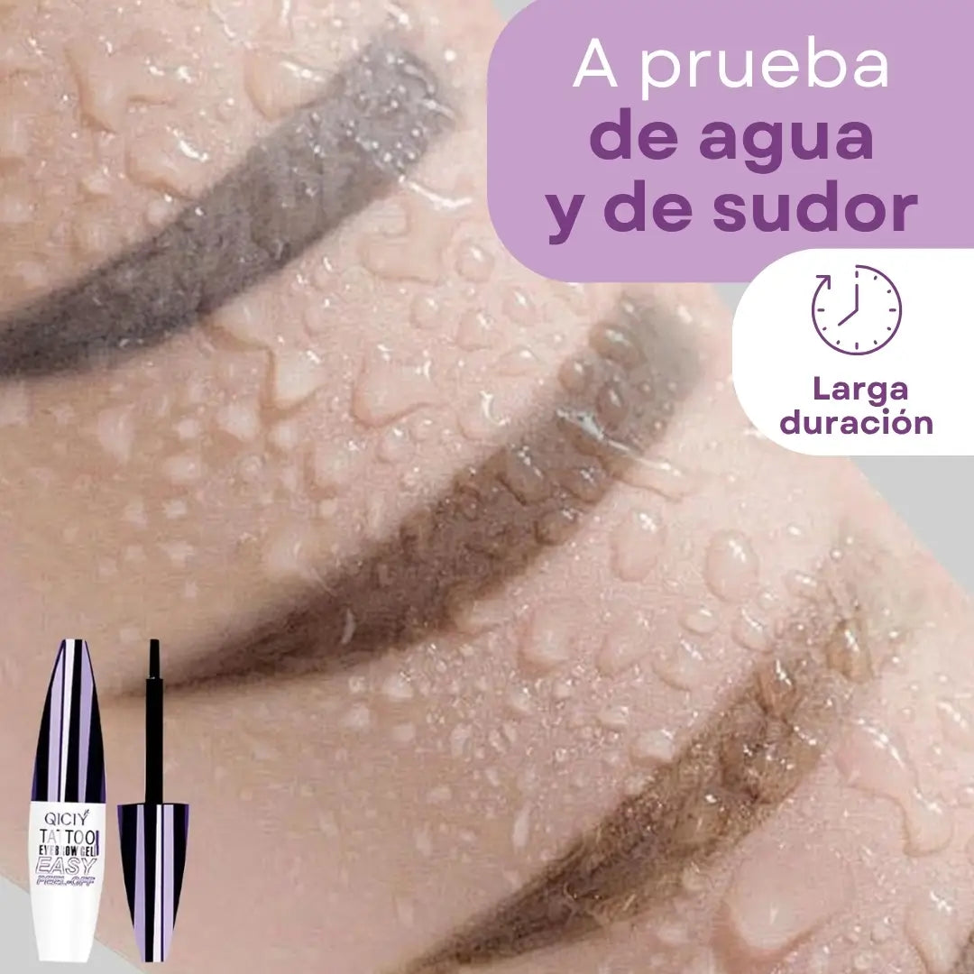 Gel Para Cejas Qiciy-la solución resistente al agua que no se corre