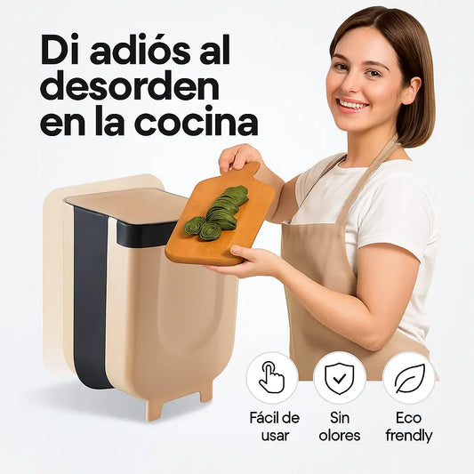 El basurero inteligente que ahorra espacio y mantiene tu cocina impecable