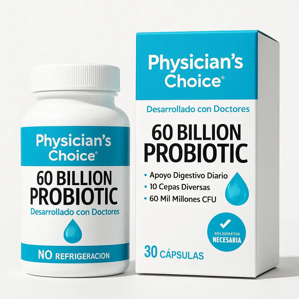60 Billion Probiotic Alivio digestivo + energía natural para tu día a día