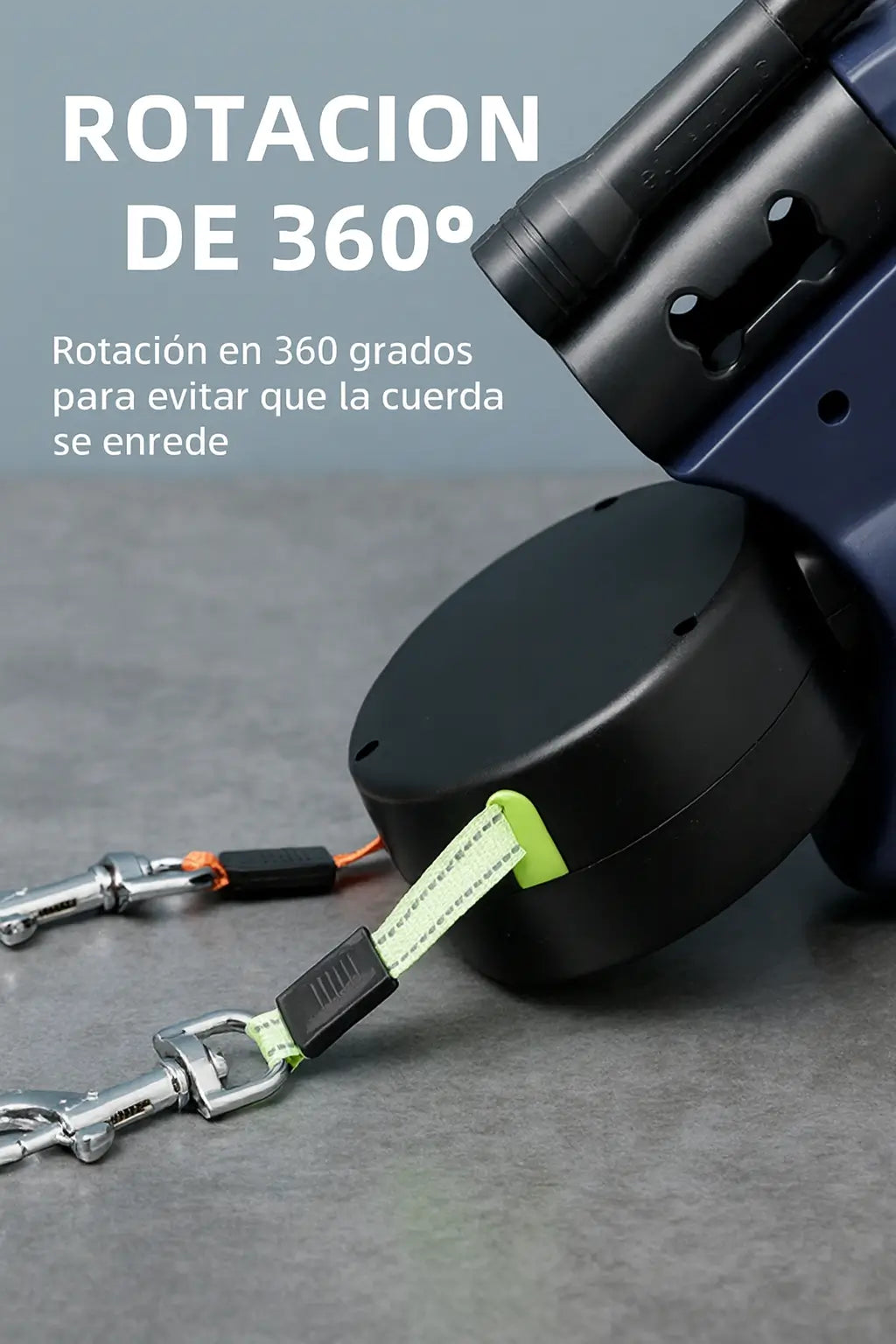 Correa Dual 360°: Pasea a tus 2 Peludos sin Enredos + Kit Nocturno