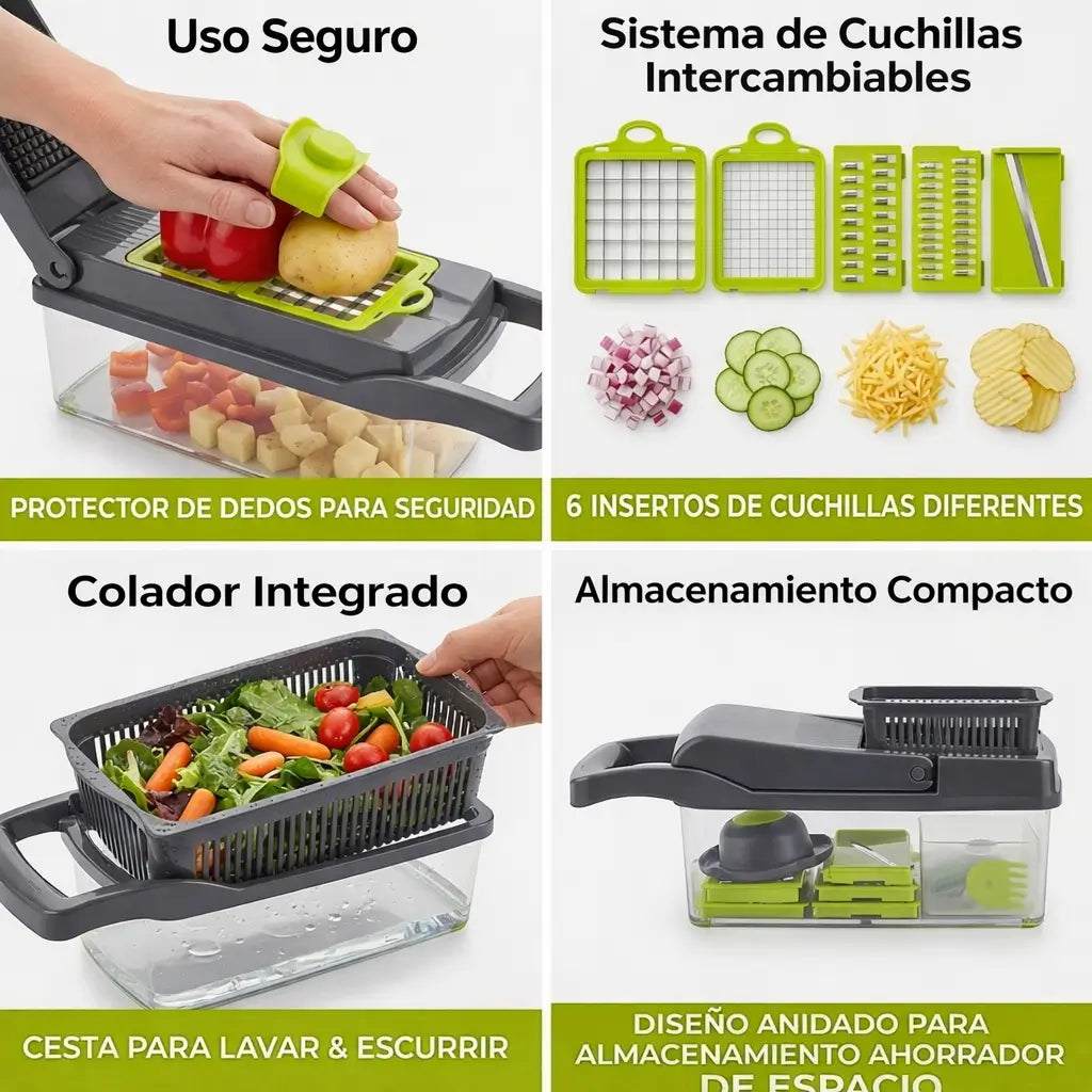El Picador Pro 7-en-1: La solución definitiva para cocinar sano sin perder toda la tarde.