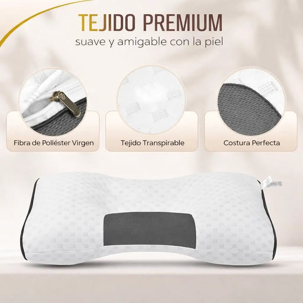 Duerme Profundo, Despierta Sin Dolor: La Almohada Cervical que Tu Cuello Te Ruega Tener.