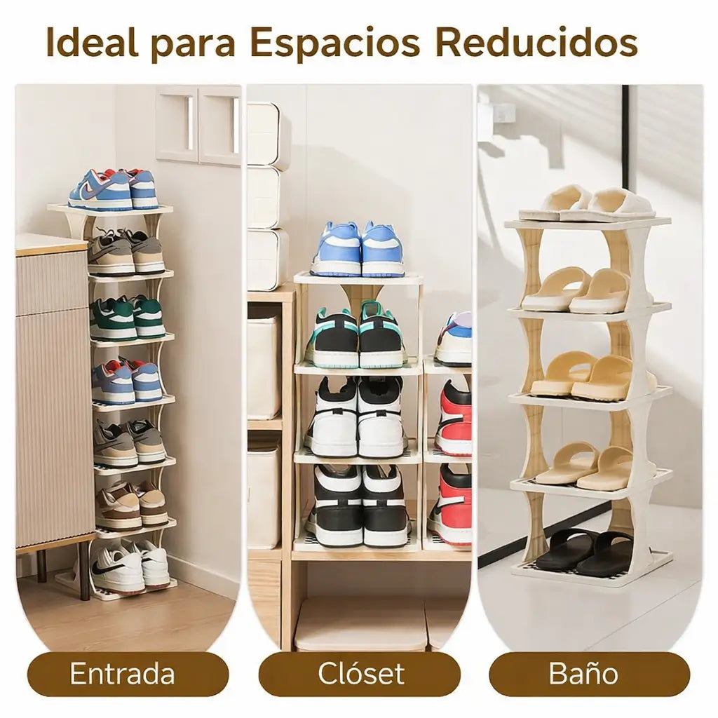 Organizador de zapatos: Dile adiós a la montaña de zapatos. Organización vertical de lujo en menos de 5 minutos