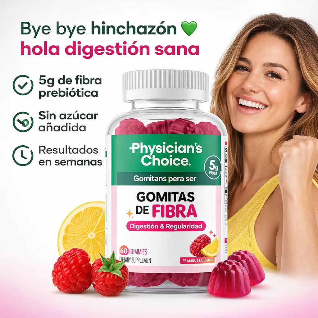 Fiber Gummies: Recupera tu ligereza y regularidad con solo 2 gomitas al día.