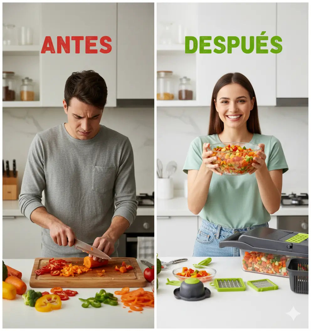 El Picador Pro 7-en-1: La solución definitiva para cocinar sano sin perder toda la tarde.