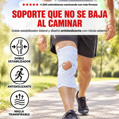 Rodillera Meniscal con Doble Estabilizador y Diseño Antideslizante