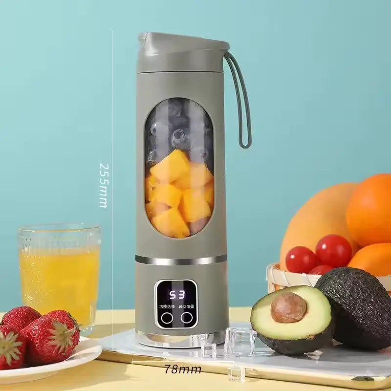 Licuadora Portátil USB 12 oz – Batidos Frescos en Cualquier Lugar