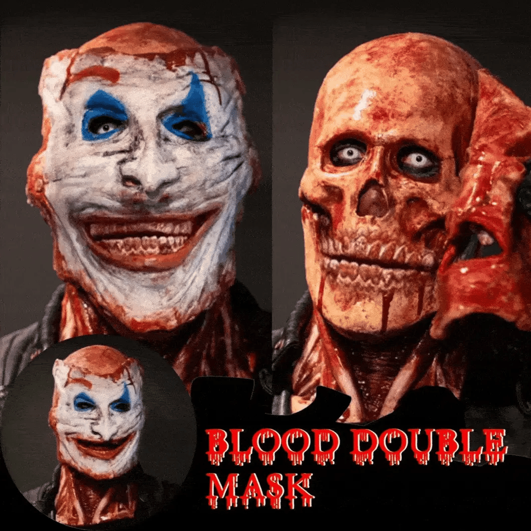 😈 Máscara Doble Cara Joker – ¡Conviértete en el alma y el susto de la fiesta!