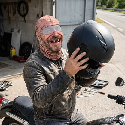 🏍️ Balaclava para Moteros — Cara 3D Divertida, Protege del Viento y del Sol · Talla Única