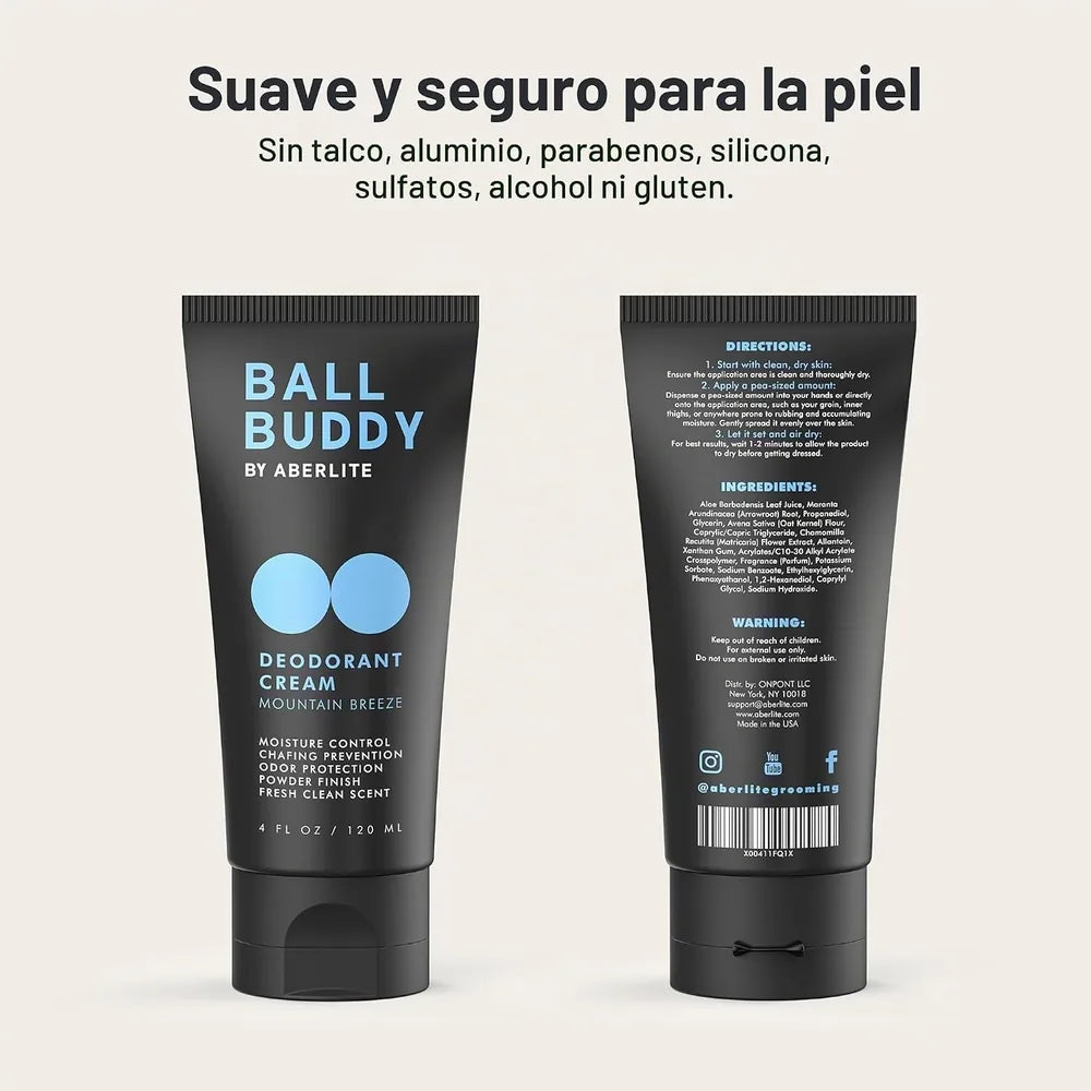 Ball Buddy — Desodorante en Crema para las Bolas 120 ml