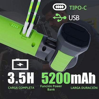 Barra de Luz LED Magnética para el Capó — 3000 Lúmenes, Recargable