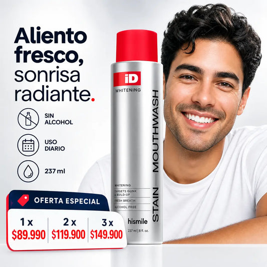 Enjuague Bucal Blanqueador hismile 🦷 Sonrisa Radiante