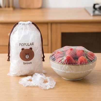 🥣 Pack x100 Bolsas Elásticas Desechables para Cubrir Alimentos