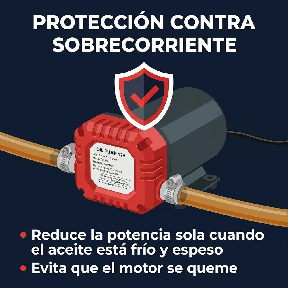 🛢️ Bomba Extractora de Aceite 12V