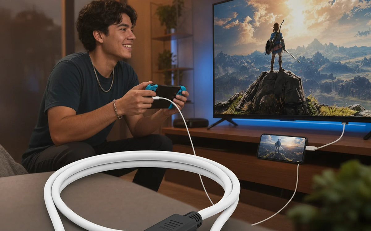 🎮 Cable USB-C a HDMI 4K — Tu Celular y Switch en el TV