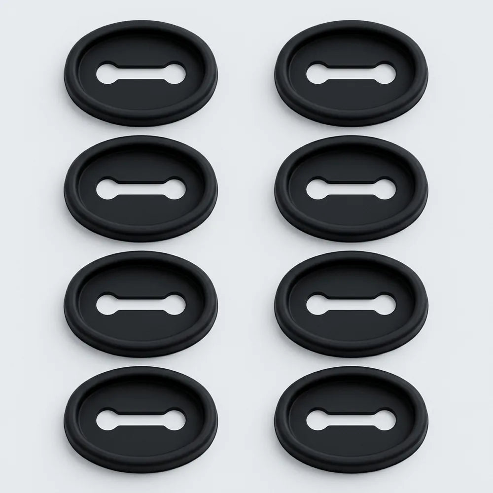 🚗 Pack x8 Cubiertas de Silicona para el Seguro de la Puerta del Carro — Silencian y Protegen