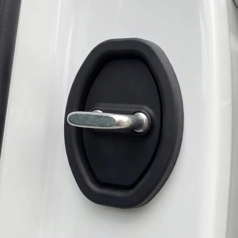 🚗 Pack x8 Cubiertas de Silicona para el Seguro de la Puerta del Carro — Silencian y Protegen