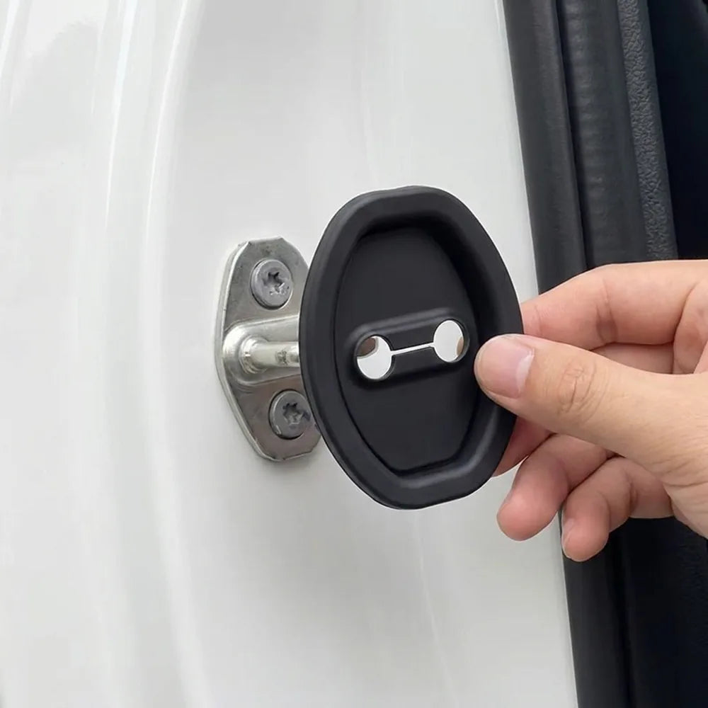 🚗 Pack x8 Cubiertas de Silicona para el Seguro de la Puerta del Carro — Silencian y Protegen