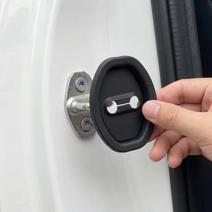 🚗 Pack x8 Cubiertas de Silicona para el Seguro de la Puerta del Carro — Silencian y Protegen