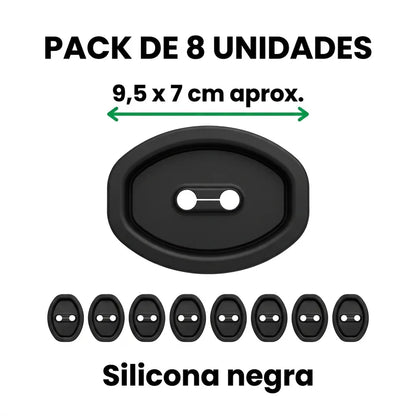🚗 Pack x8 Cubiertas de Silicona para el Seguro de la Puerta del Carro — Silencian y Protegen