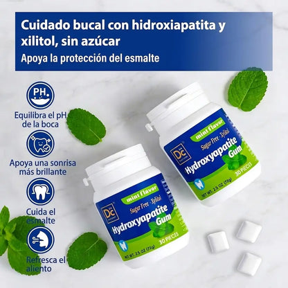 Chicle con Hidroxiapatita y Xilitol — 90 Unidades, Sin Azúcar