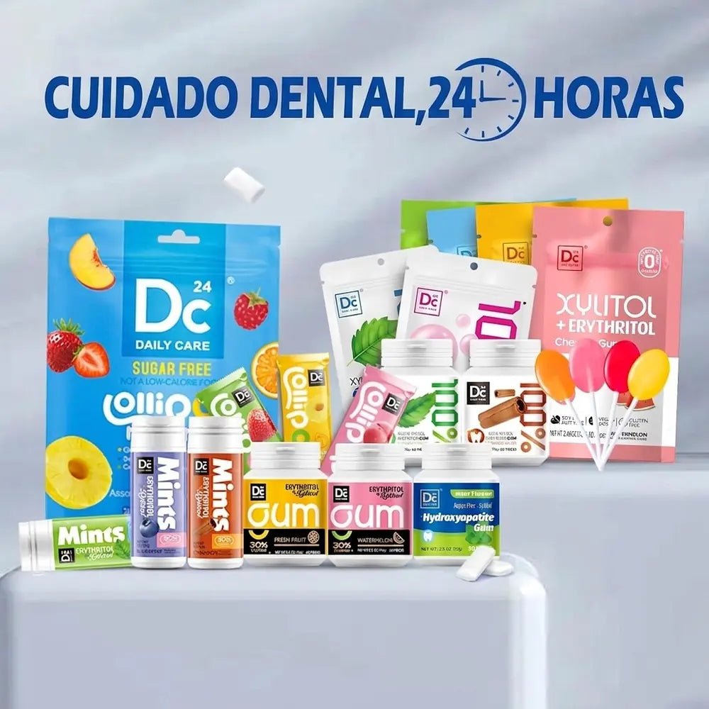 Chicle con Hidroxiapatita y Xilitol — 30 Unidades, Sin Azúcar