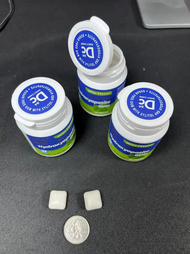 Chicle con Hidroxiapatita y Xilitol — 90 Unidades, Sin Azúcar