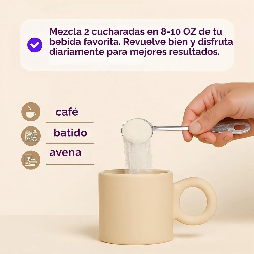 Colágeno Hidrolizado Multi Tipos I, II, III, V y X — 454 g, Sin Sabor