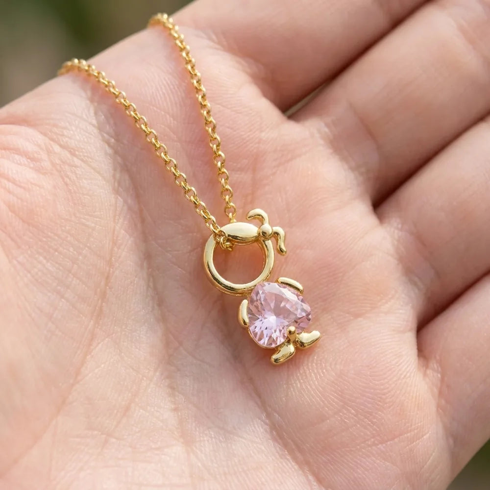 💛 Collar "Mi Familia" — Una Figura por Cada Hijo, con Piedras en Corazón