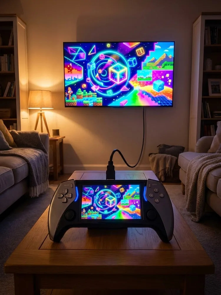 Consola Portátil Retro con Emuladores — Pantalla 4.3" y Salida HDMI
