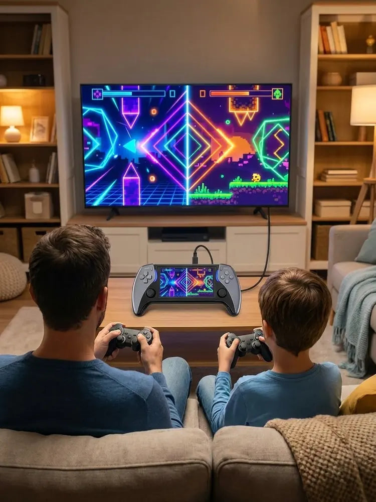 Consola Portátil Retro con Emuladores — Pantalla 4.3" y Salida HDMI