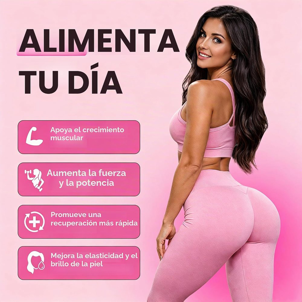Creatina para Mujer con Colágeno — 30 Sobres Sabor Durazno