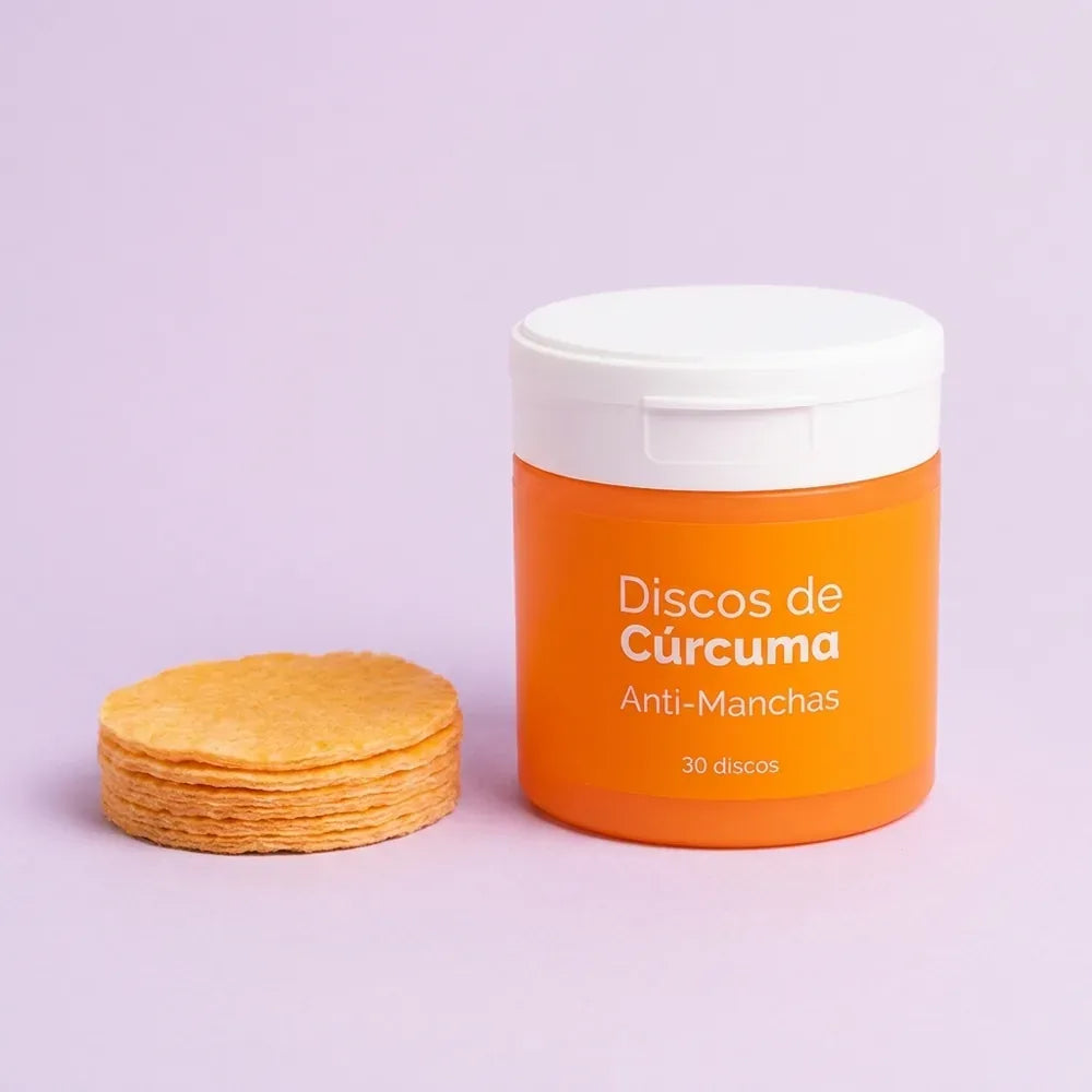 🧡 Discos de Cúrcuma Anti-Manchas — Niacinamida, Ácido Tranexámico y Vitamina C · 30 discos