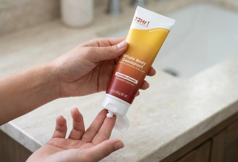 Desodorante de Cuerpo Entero sin Aluminio — Crema Invisible, 85 g