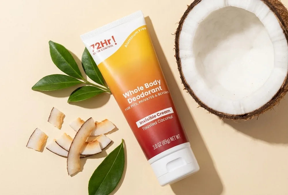Desodorante de Cuerpo Entero sin Aluminio — Crema Invisible, 85 g