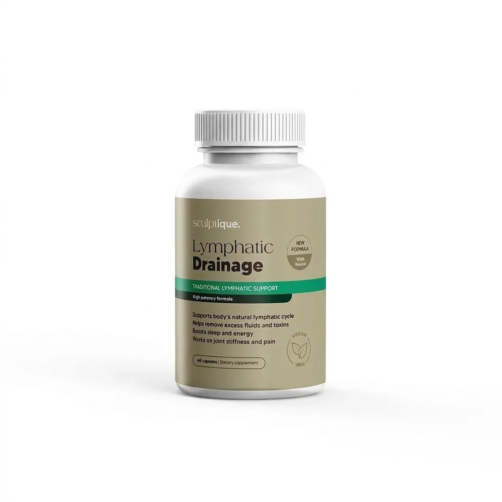 🍃 Cápsulas de Drenaje Linfático Sculptique — Fórmula Herbal (60 cápsulas)