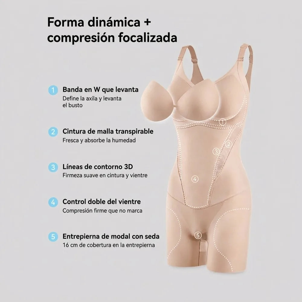 🚽 Faja Body para Ir al Baño sin Quitártela — Con Realce de Glúteos