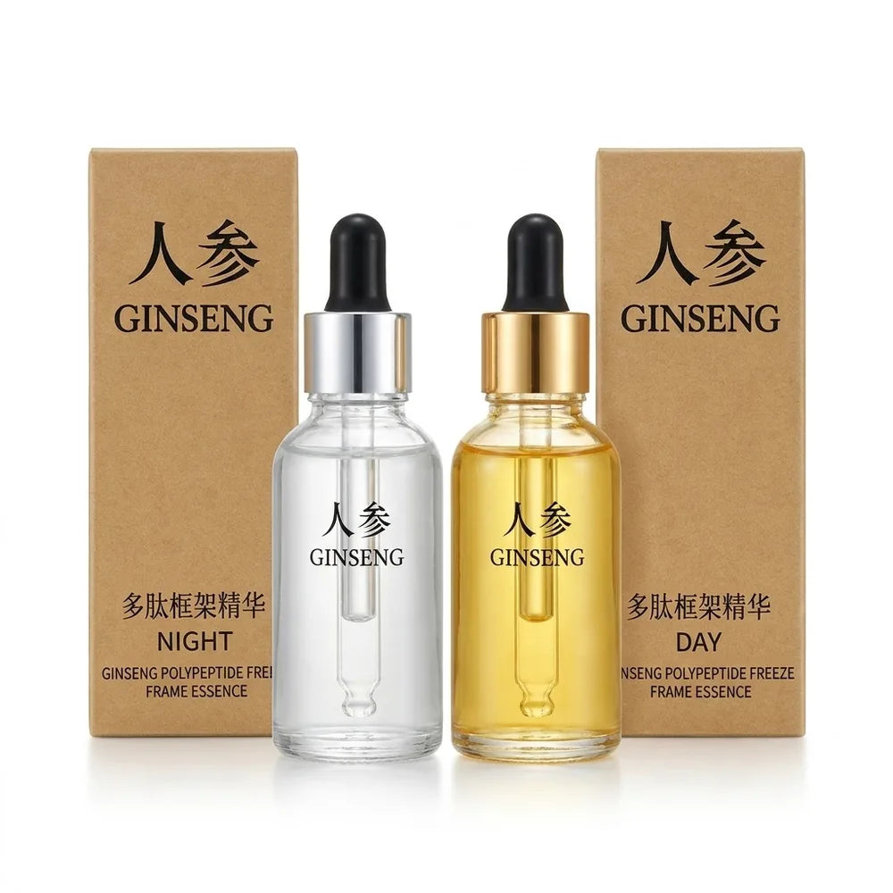 🌿 Sérum de Ginseng Día y Noche — Set de 2 (Hidratación y Cuidado de la Piel)