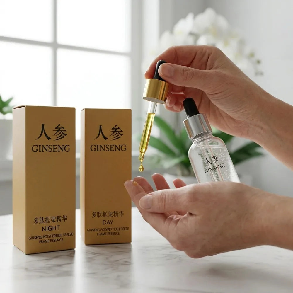 🌿 Sérum de Ginseng Día y Noche — Set de 2 (Hidratación y Cuidado de la Piel)