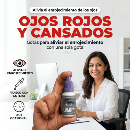 👁️ Gotas Lumify para Ojos Rojos y Cansados — Alivio del Enrojecimiento