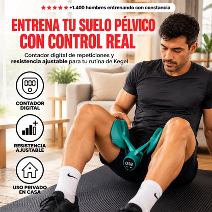 Ejercitador de Suelo Pélvico con Contador Digital — Kegel para Hombres