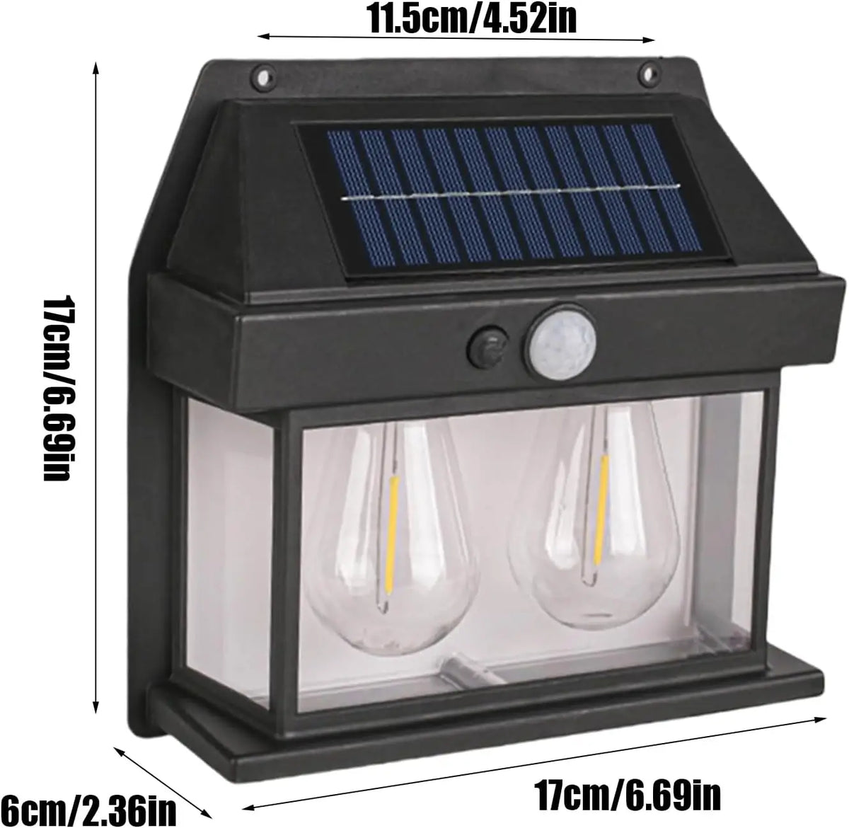 Lamapara solar con doble bombillo